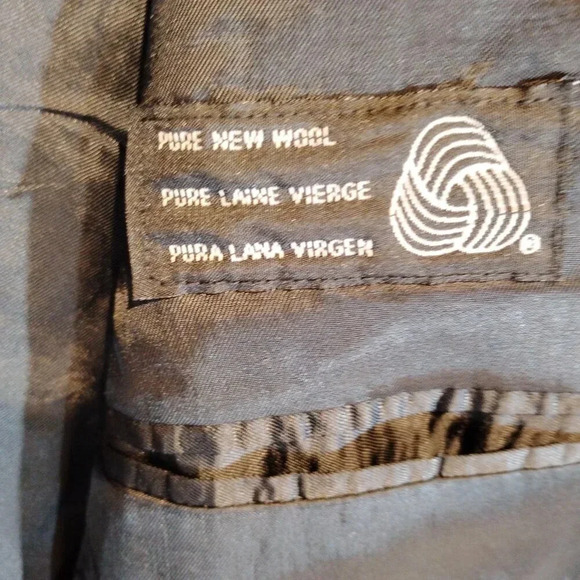 Ralph Lauren CHAPS Pure New Wool Gray Sport Coat Blazer Size 46 - Picture 8 of 13